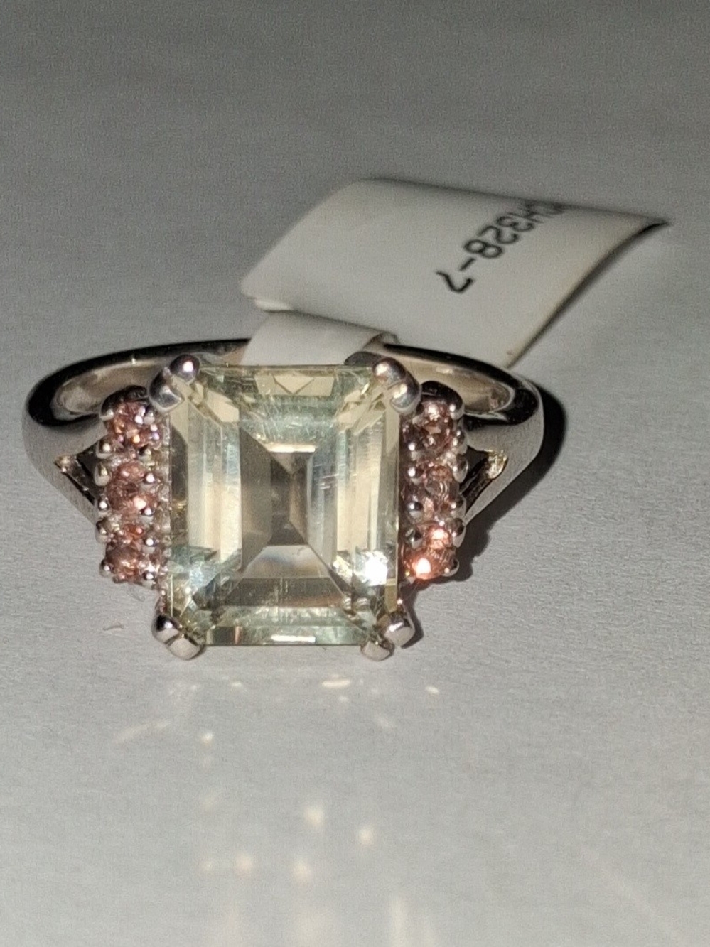 Vintage Sterling Silver Yellow Labradorite Ring
